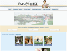 Tablet Screenshot of finestweddingsites.com